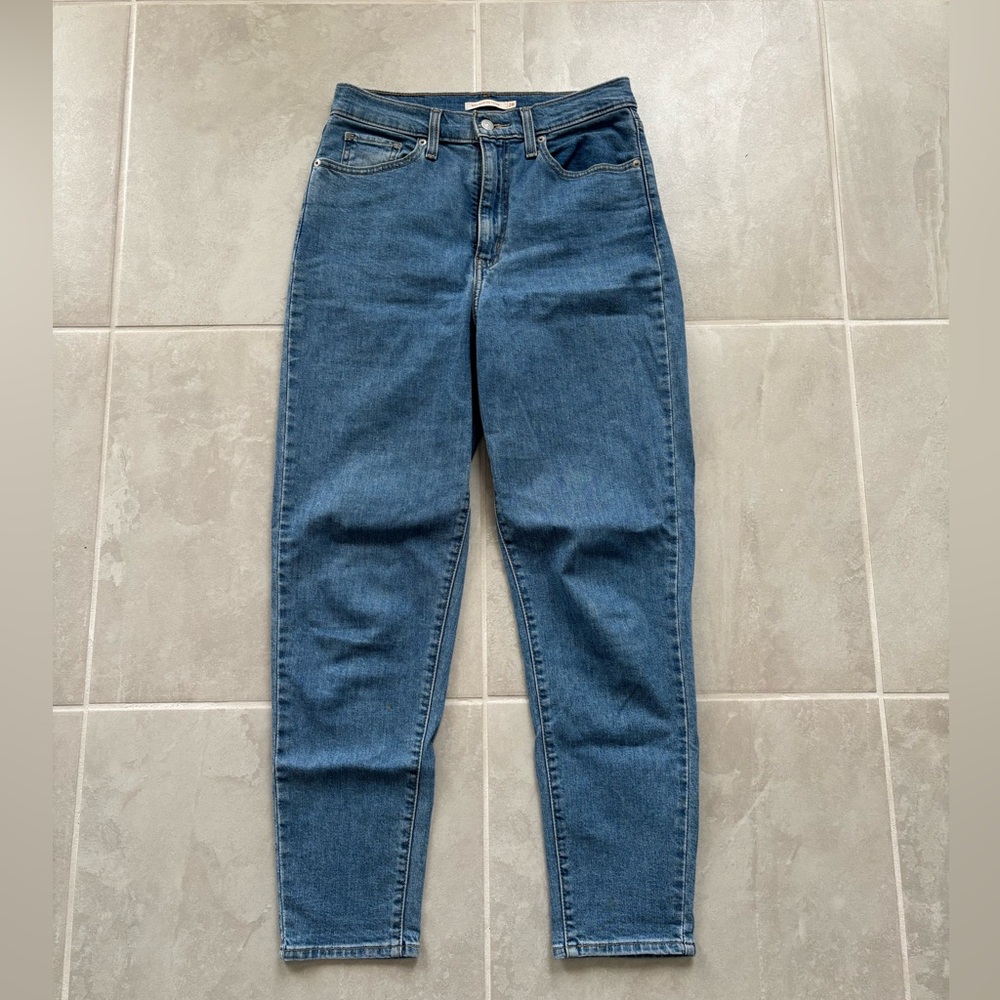 Levi's Tapered High Rise Blue Women's Jeans